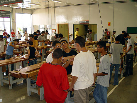 Formatura de uma turma do Menor Aprendiz
